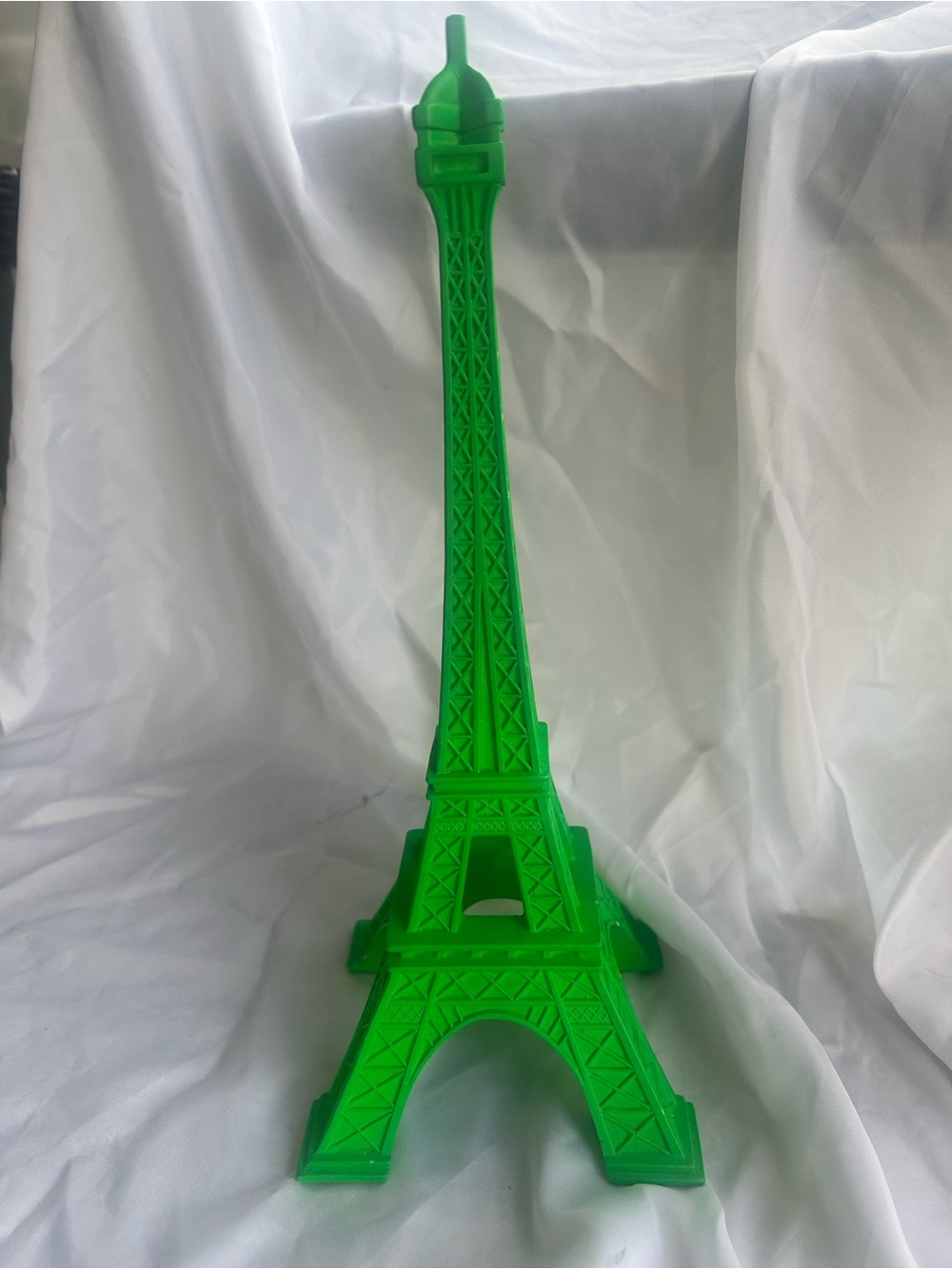 Neon Green Eiffel Tower Decorative Figurine